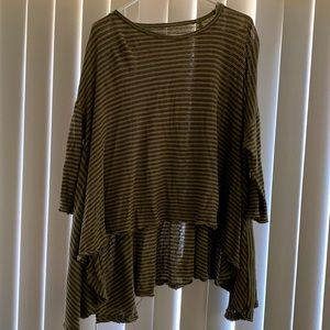 Free people high low poncho style top size XS/S